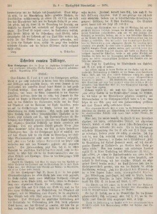 291-301 Scheeben contra Döllinger : Schluß