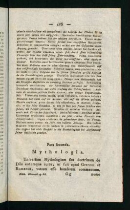 465-512, Pars secunda. Mythologia