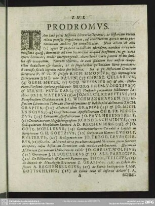 Prodromus