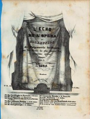 L' écho de l'opéra : ou collection de potpourris brillants sur des thèmes les plus favoris des nouveaux opéras ; arrangés pour le piano, 11. Czaar und Zimmermann