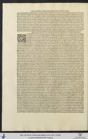 M.T.C. Qua Populo Gratias Agit De Reditu Suo Oratio