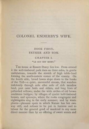 Colonel Enderby's wife : a novel, 1