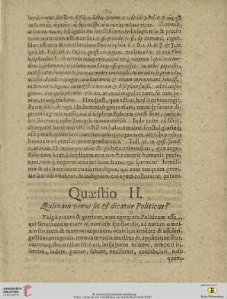 Quaestio II