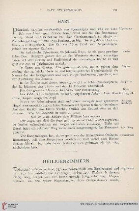 ⟦Heiligenzimmern⟧