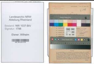 Entnazifizierung Wilhelm Elsner , geb. 30.08.1907 (Maurer)