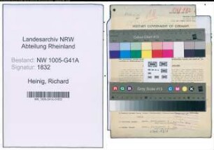 Entnazifizierung Richard Heinig , geb. 11.09.1889 (Polizist)