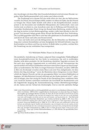 V.3.3 Wehrhafte Weiber: Frauen im Zweikampf