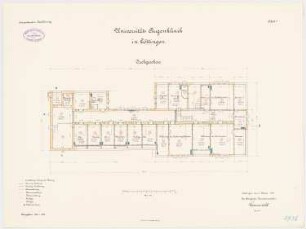 Augenklinik der Universität Göttingen: Grundriss Dachgeschoss 1:100