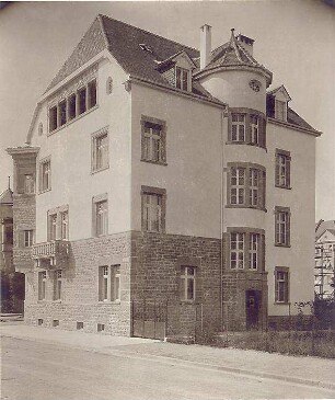 Billing, Hermann; Karlsruhe, Eisenlohrstr. / Bunsenstr. 22; Haus Muser - Außenansicht