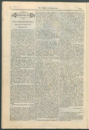 Bibliografía : Carta al señor don Juan Valera, sobre asuntos americanos.