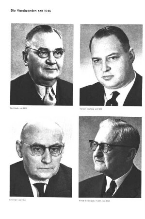 Die Vorsitzenden seit 1946