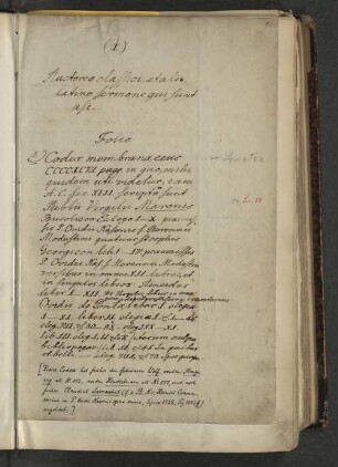 (I) Auctores classici, et alii, latino sermone qui sunt usi.
