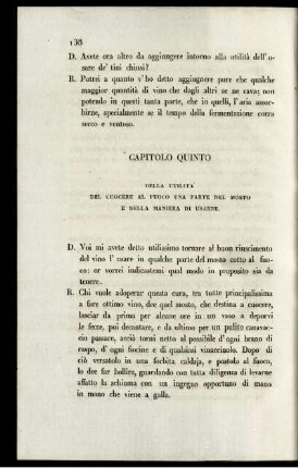 Capitolo Quinto