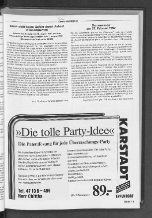 Senat sieht keine Gefahr durch Asbest in Innenräumen