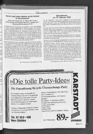 Senat sieht keine Gefahr durch Asbest in Innenräumen