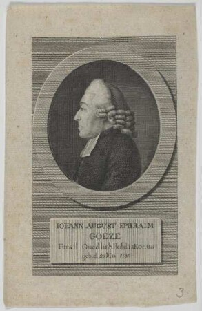 Bildnis des Iohann August Ephraim Goeze