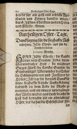 Am heiligen Oster-Tage.