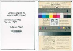 Entnazifizierung Albert Ruhnau , geb. 28.09.1912 (Kaufmaennischer Angestellter)