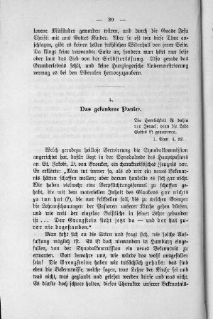 4. Das gesunkene Panier.