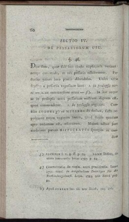 Sectio IV. De Pessariorum Usu.