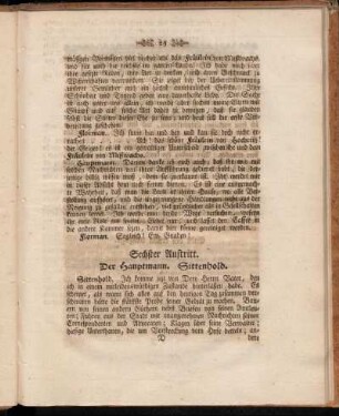 Sechster Auftritt. Der Hauptmann. Sittenhold.