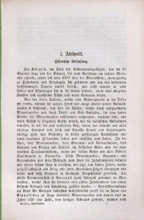 Die Kniebis-Bäder Sulzbach, Antogast, Freiersbach, Petersthal, Griesbach, Rippoldsau und Wolfach im Grossherzogthum Baden : naturwiss. u. heilkundig dargestellt ; Mit 4 Lithogr.
