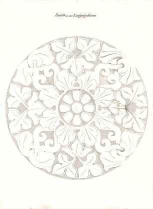 Gärtner, Friedrich von; München, Ludwigstr.; Staatsbibliothek - Rosette an den Eingangstüren (Ansicht)