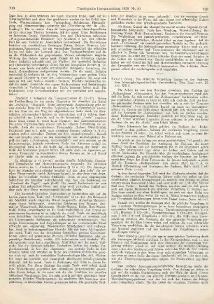 720-721 [Rezension] Sauer, Georg, Die strafende Vergeltung Gottes in den Psalmen