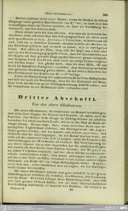 Dritter Abschnitt. Von den obern Gliedmassen