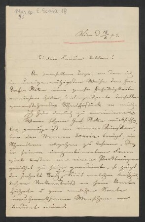 Brief an Max Schloß : 18.06.1873