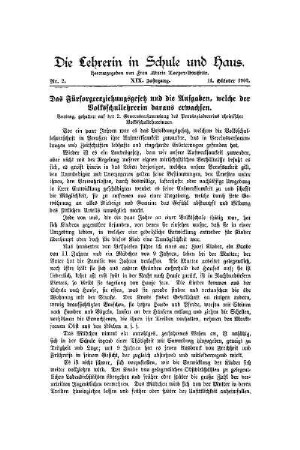 Das Fürsorgeerziehungsgesetz und die Aufgaben, welche der Volksschullehrerin daraus erwachsen : Vortrag, gehalten auf der 2. Generalversammlung des Provinzialvereins rheinischer Volksschullehrerinnen