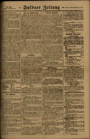Zweite Ausgabe vom Freitag, den 31. Oktober 1919.