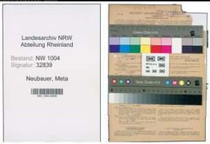 Entnazifizierung Meta Neubauer , geb. 16.10.1905 (Hausgehilfin)