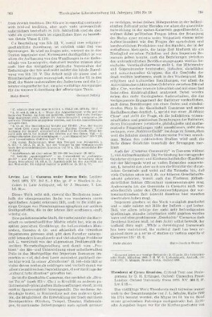764-766 [Rezension] Theodoretus Cyrrhensis, Eranistes