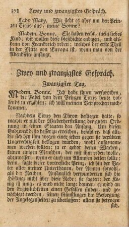 Zwey und zwanzigstes Gespräch