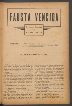 Fausta vencida : Romance heróico