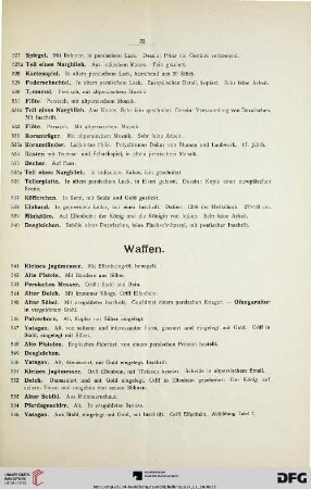 Waffen (Nr. 541-577)