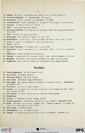 Waffen (Nr. 541-577)