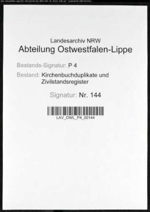 Kirchenbuchduplikat der evangelisch-lutherischen Gemeinde Hörde (GHT 1844-1857). (Gemeinde: Hörde, evangelisch-lutherische Gemeinde)