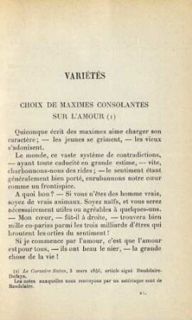 Variétés