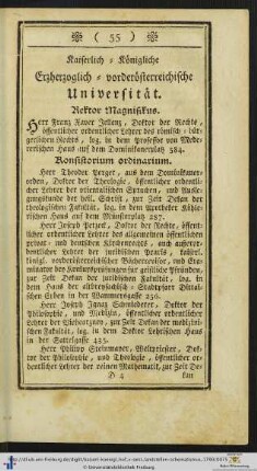 Kaiserlich-Königliche Erzherzoglich-vorderösterreichische Universität.