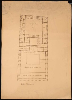 Haus der Freundschaft, Istanbul Vorprojekt 2: Grundriss 3. OG