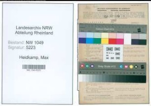 Entnazifizierung Max Heidkamp , geb. 21.09.1922 ()