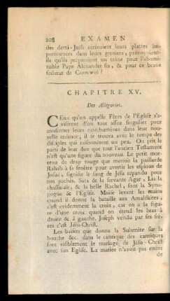 Chapitre XV. Des Allégories