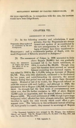 Chapter VII. Assessment of Calpee