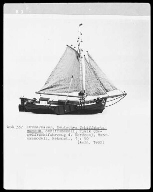 Tjalk (Segelfrachtfahrzeug der Nordsee), Museumsmodell