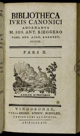 2: Bibliotheca iuris canonici
