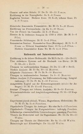 18-20, Mathematik und Naturwissenschaften