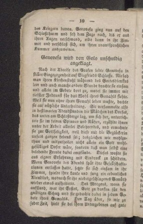 Genovefa wird von Golo unschuldig angeklagt.