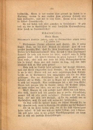 Schattenseiten. Vierte Scene.